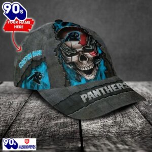 Carolina Panthers-Personalized NFL Skull Cap V3