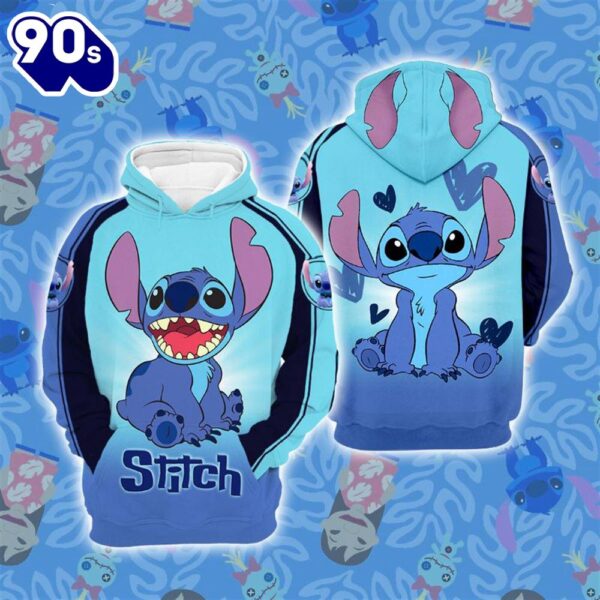 Cartoon Character Ears Stitch Hoodie All Over Printed 3D Unisex Men Women