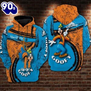 Cartoon Character Goofy Circle Hoodie All Over Printed 3D Unisex Men Women