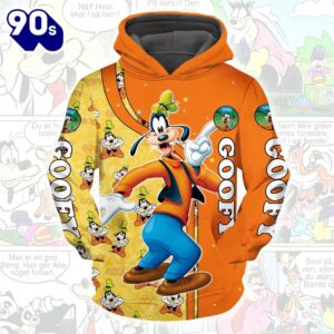 Cartoon Character Love Goofy Pattern…