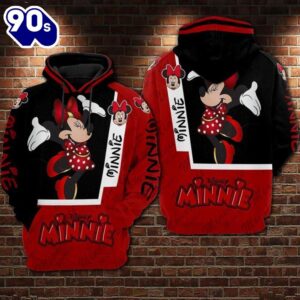 Cartoon Character Minnie Hiding Hoodie…