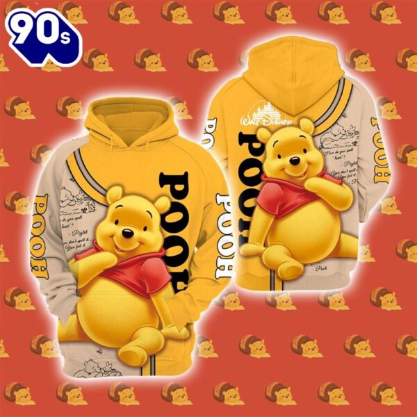 Cartoon Character Myst Winnie The Pooh Hoodie All Over Printed 3D Unisex Men Women