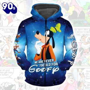 Cartoon Character Never Goofy Hoodie…