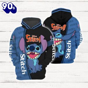 Cartoon Character Sign Stitch Hoodie…