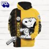 Cartoon Character Snoopy Hoodie All Over Printed 3D Personalized Custom Name Unisex Men Women