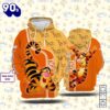 Cartoon Character Tigger Form Hoodie All Over Printed 3D Personalized Custom Name Unisex Men Women