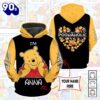 Cartoon Character Winnie The Pooh Aholic Hoodie All Over Printed 3D Personalized Custom Name Unisex Men Women