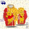 Cartoon Character Winnie The Pooh Form Hoodie All Over Printed 3D Personalized Custom Name Unisex Men Women