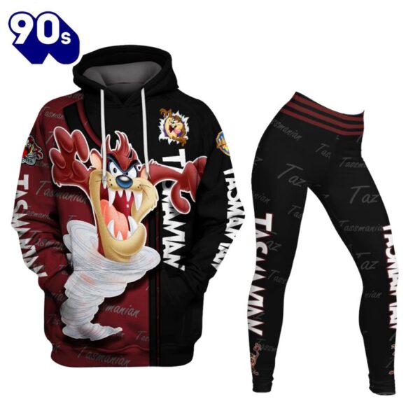 Cartoon Tasmanian Devil Hoodie And Leggings