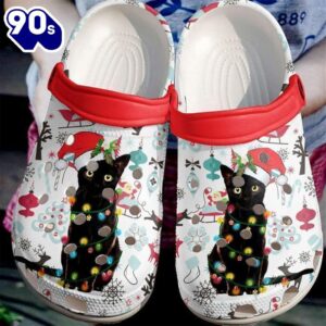 Cat Christmas Black Classic Clogs…