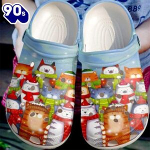 Cat Christmas Cats Classic Clogs…