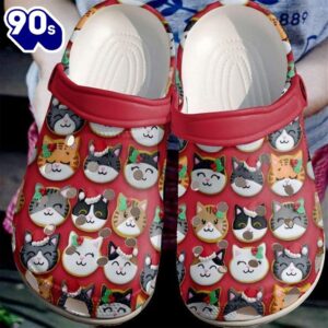 Cat Cute Christmas Cats Classic Clogs Shoes