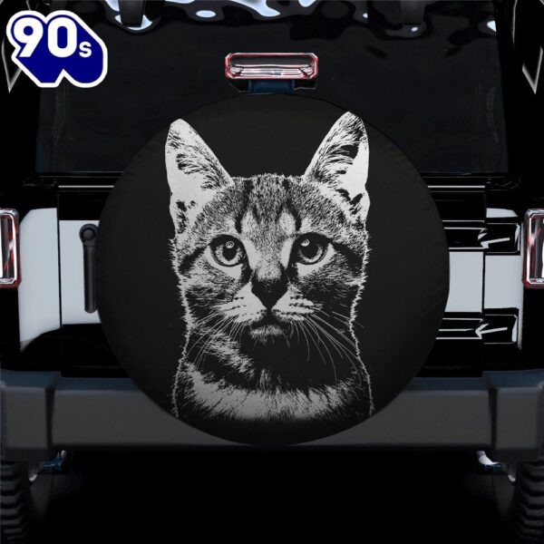 Cat Face Spare Tire Cover Gift For Campers