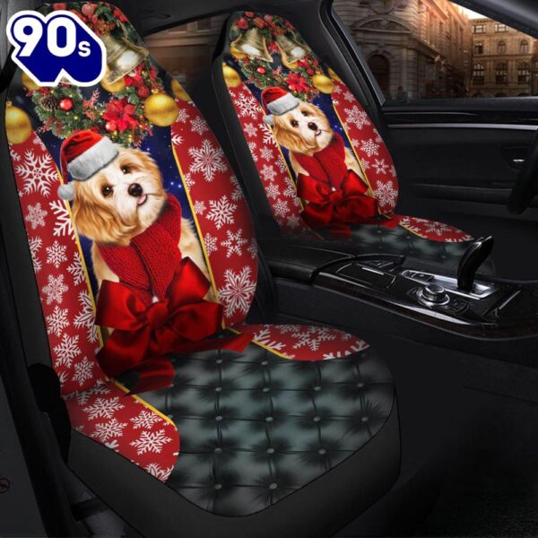 Cavachon Shih Tzu Puppy Premium Custom Car Premium Custom Car Seat Covers Decor Protectors Decor Protector