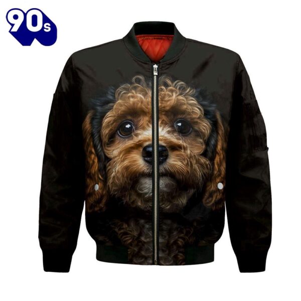 Cavapoo 2 AI – Unisex 3D Graphic Bomber Jacket