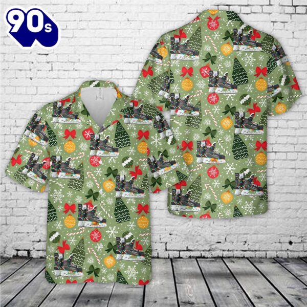 CCM 9070 Tacks Ice Hockey Skates Christmas Hawaiian Shirt