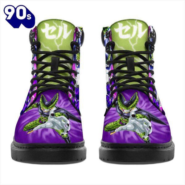 Cell Dragon Ball Leather Boots Shoes Custom Anime Gift Idea