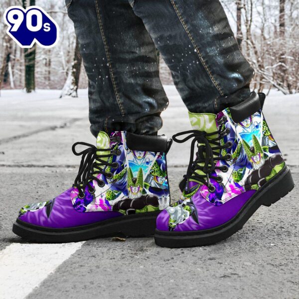 Cell Dragon Ball Leather Boots Shoes Custom Anime Gift Idea