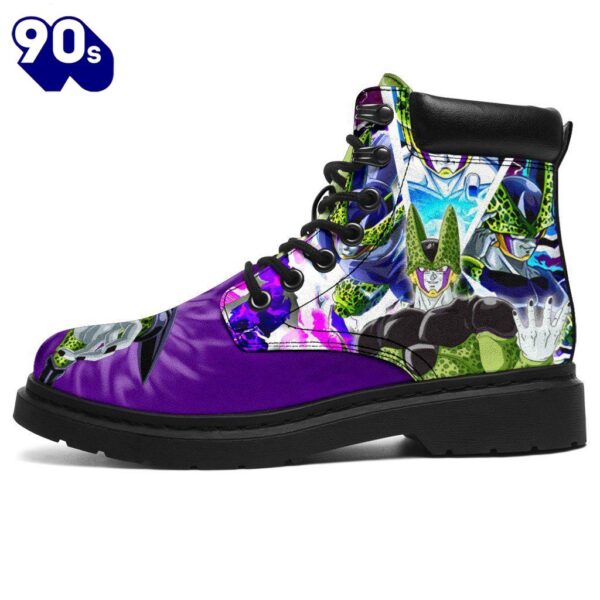 Cell Dragon Ball Leather Boots Shoes Custom Anime Gift Idea