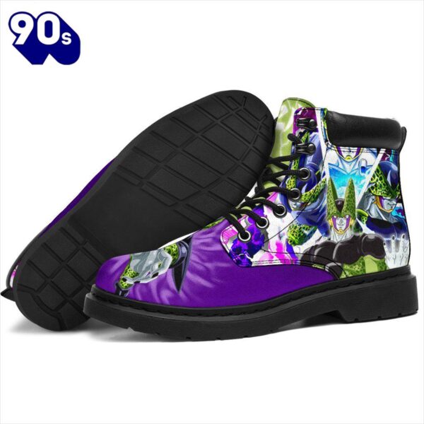 Cell Dragon Ball Leather Boots Shoes Custom Anime Gift Idea