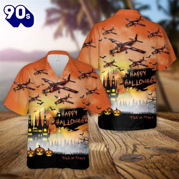 Cessna 208 Halloween Hawaiian Shirt