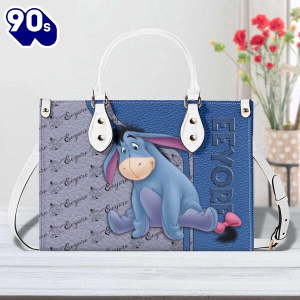 Charming Winnie The Pooh Eeyore Leather Handbag for Women