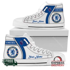 Chelsea F.C Personalzied High Top Canvas Shoes