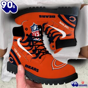 Chicago Bears Custom Boots Shoes Idea Gift For Fan