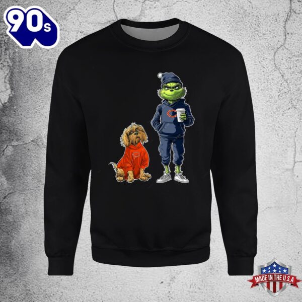 Chicago Bears Grinch Christmas Football Sweatshirt