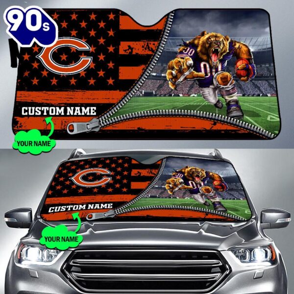 Chicago Bears NFL Car Sun Shade