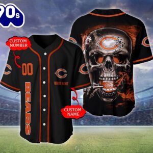 Chicago Bears NFL Skull Logo…