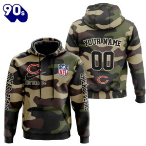 Chicago Bears Personalized Hoodie-Zip Hoodie…