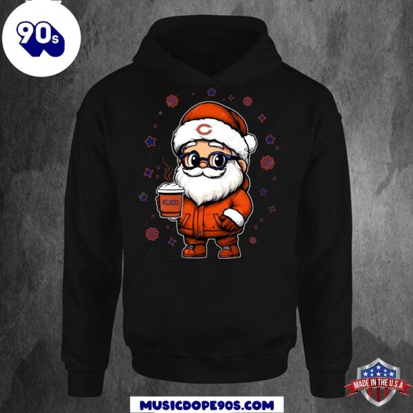 Chicago Bears Santa Christmas Football Hoodie