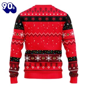 Chicago Blackhawks Hohoho Mickey Christmas Ugly Sweater