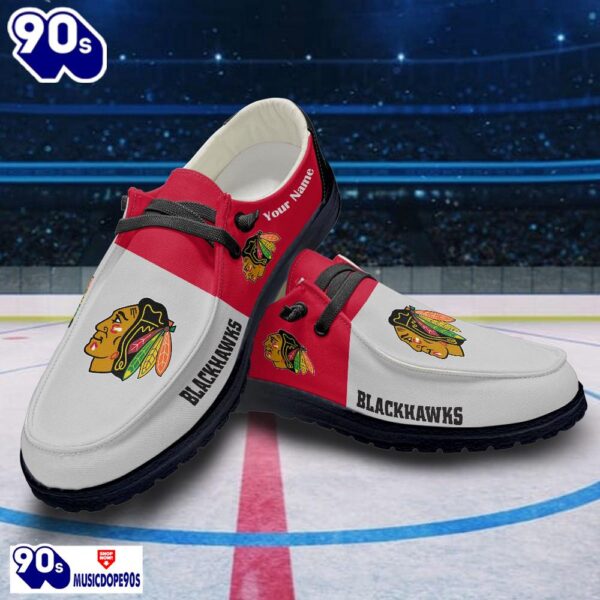 Chicago Blackhawks NHL Hey Dude Shoes Custom Name Perfect Gift