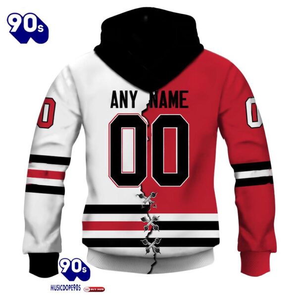 Chicago Blackhawks Personalized NHL Mix Jersey Hoodie Set