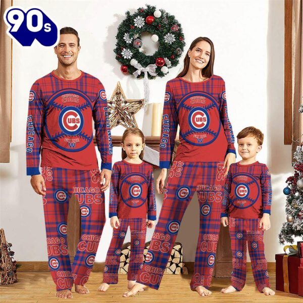 NCAA Family Pajama Sets  Chicago Cubs Pajamas Personalized Your Name