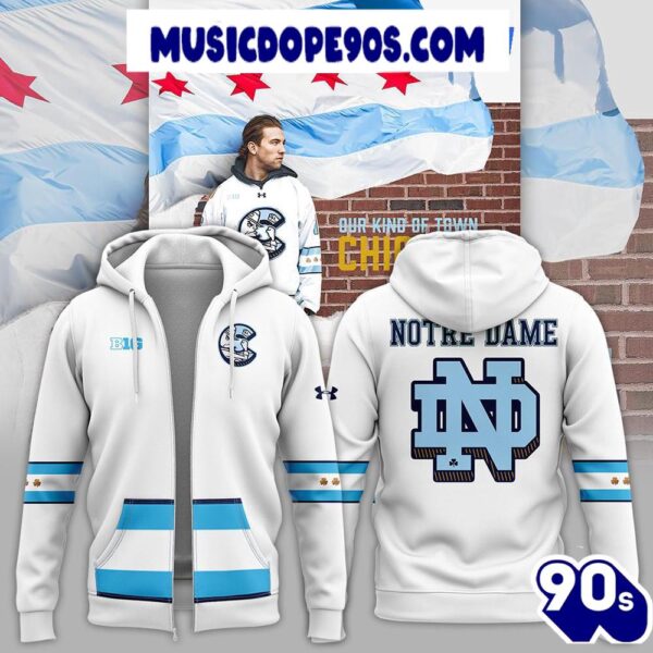 Chicago Cubs X Notre Dame For Fans Limited Edition Zipper Hoodie