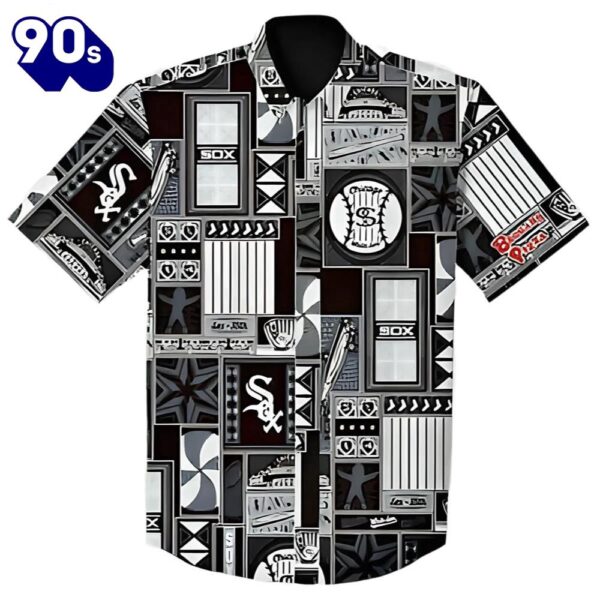 Chicago White Sox Hawaiian Button Up Shirts Stadium Giveaway Black