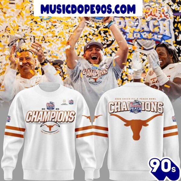 Chick fil A Peach Bowl Texas Champions Limited Edition 2025 For Fans Sweatshirt