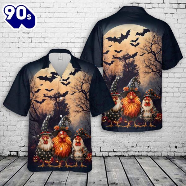 Chicken Halloween Hawaiian Shirt