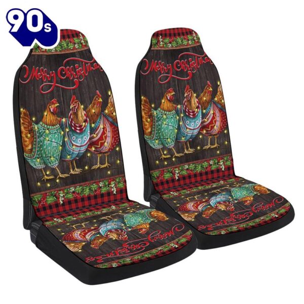 Chicken Hen Christmas Three Hens Seat Cover Cars  Gift For Christmas