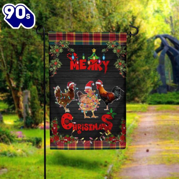 Chicken Welcome Chicken FlagXmas, Garden Flags, Outdoor Xmas Flags  Decorate For Christmas