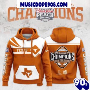 Chick-fil-A Peach Bowl Texas Longhorns Champions 2025 Limited Edition Hoodie