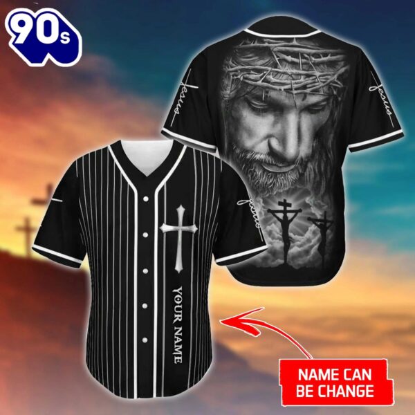 Christ The Savior Cross Custom Baseball Jersey   Gift Christmas