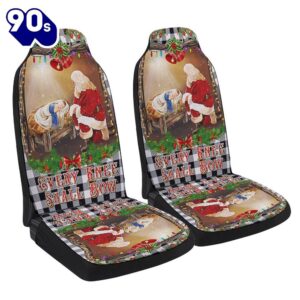 Christian Christmas Santa Claus Every Knee Shall Bow Seat Cover Cars Gift Xmas