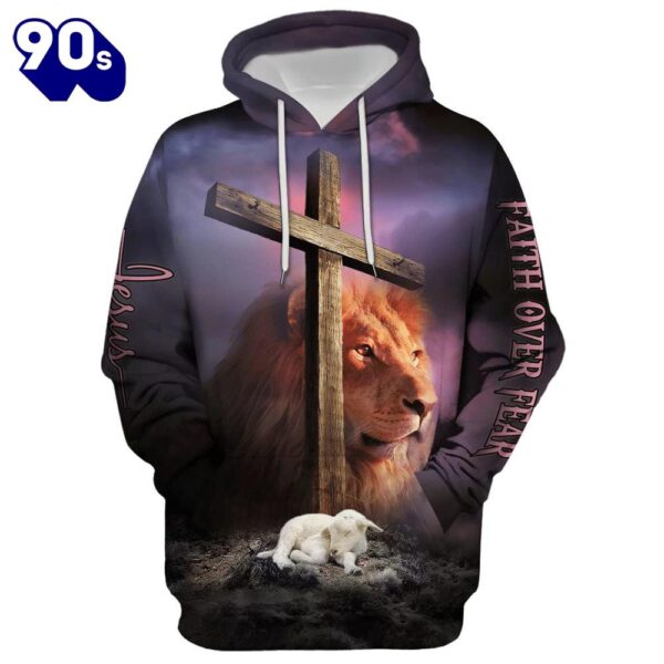 Christian Jesus Lion And The Lamb Hoodie For