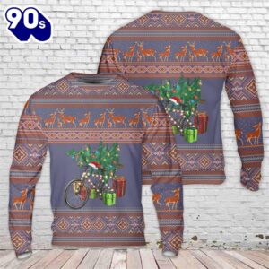 Christmas Bicycle With Gifts Sweater