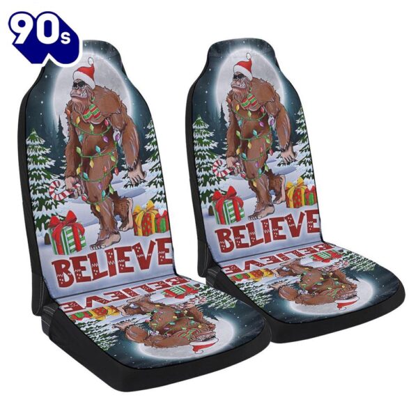 Christmas Bigfoot Believe Seat Cover Cars  Gift For Christmas