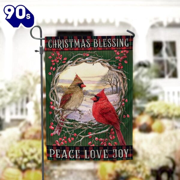 Christmas Blessing Garden FlagXmas, Garden Flags, Outdoor Xmas Flags  Decorate For Christmas